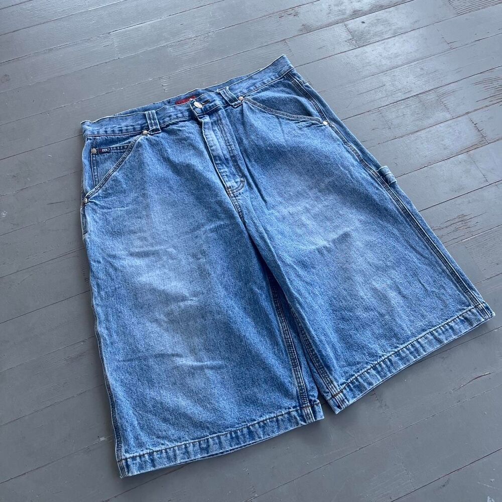 Vintage RBBQ streetwear y2k baggy carpenter jorts